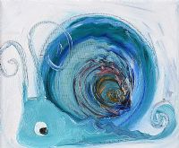 PHILOMENA THE SNAIL by Dawn Crothers at Ross's Online Art Auctions