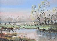 THE POND by William Millen at Ross's Online Art Auctions