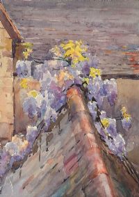 ROOFTOP by Coralie de Burgh Kinahan at Ross's Online Art Auctions