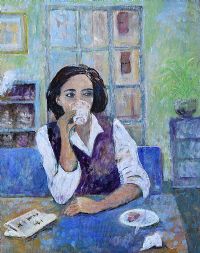 MORNING COFFEE by Irish School at Ross's Online Art Auctions