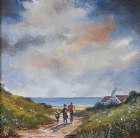 THE PATH TO THE BEACH by Darren Paul at Ross's Online Art Auctions