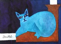 RESTING CAT by Graham Knuttel at Ross's Online Art Auctions