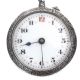 ENGRAVED SILVER POCKET WATCH at Ross's Online Art Auctions