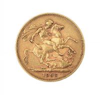 1898 GOLD FULL SOVEREIGN at Ross's Online Art Auctions