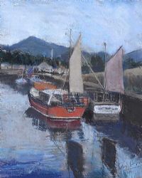 ANNALONG HARBOUR by Hilary Bryson at Ross's Online Art Auctions