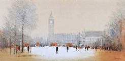 HOUSES OF PARLIAMENT, LONDON by Anthony Klitz at Ross's Online Art Auctions