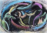 COLOURED ABSTRACT by Gerard Dillon at Ross's Online Art Auctions