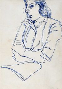WOMAN READING by Colin Middleton RHA RUA at Ross's Online Art Auctions