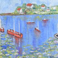 THE LAKE by Rose Elizabeth Moorcroft at Ross's Online Art Auctions
