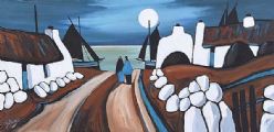 A MOONLIT CHAT by J.P. Rooney at Ross's Online Art Auctions