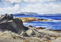 ROCKY FORESHORE by Theo J. Gracey RUA at Ross's Online Art Auctions