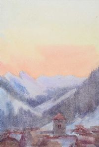 TOWARDS THE MOUNTAINS by Coralie de Burgh Kinahan at Ross's Online Art Auctions