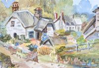 COTTAGES NEAR PORTAFERRY by Marie Conn at Ross's Online Art Auctions