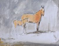 MARE & FOAL by Con Campbell at Ross's Online Art Auctions