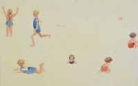 STUDY OF CHILDREN by Coralie de Burgh Kinahan at Ross's Online Art Auctions