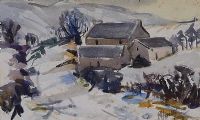 SNOW IN COUNTY DOWN by Marjorie Henry RUA at Ross's Online Art Auctions