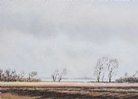 THE PLOUGHED FIELD by Robert W. Milliken at Ross's Online Art Auctions