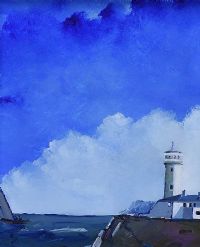 FANAD LIGHTHOUSE, DONEGAL by Sean Lorinyenko at Ross's Online Art Auctions