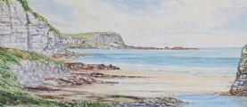 WHITEPARK BAY, COUNTY ANTRIM by R. Munn at Ross's Online Art Auctions
