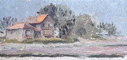 FARM BUILDINGS by Violet McAdoo RUA at Ross's Online Art Auctions