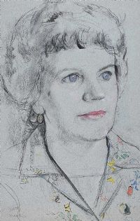 PORTRAIT OF A LADY by Tom Carr HRHA HRUA at Ross's Online Art Auctions