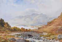 DERWENTWATER & FALCON CRAG by Wycliffe Egginton RI RCA at Ross's Online Art Auctions
