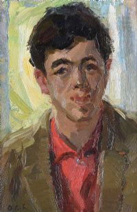 PORTRAIT OF A FRIEND OF THE ARTIST by Abidzhan Saibzhanovich Bakirov at Ross's Online Art Auctions