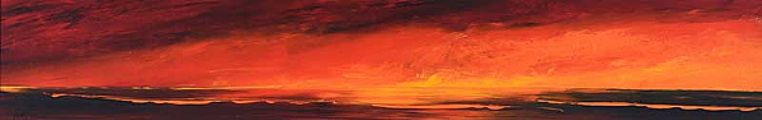 THE RED SKY by David Howes at Ross's Online Art Auctions