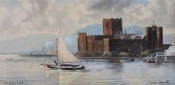 CARRICKFERGUS CASTLE by George Farrell at Ross's Online Art Auctions