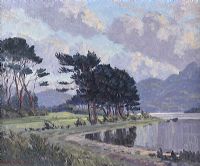 EIGHTEENTH HOLE AT KILLARNEY GOLF CLUB by Sean O'Connor at Ross's Online Art Auctions
