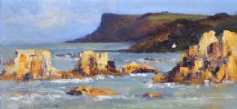 CLIFFS OF FAIRHEAD by Jim Holmes at Ross's Online Art Auctions