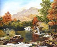 THE OLD WATER MILL by Mavis Garvin at Ross's Online Art Auctions