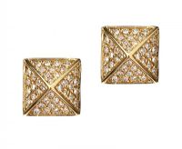 14CT GOLD DIAMOND EARRINGS at Ross's Online Art Auctions