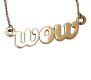 9CT GOLD 'WOW' NECKLACE at Ross's Online Art Auctions