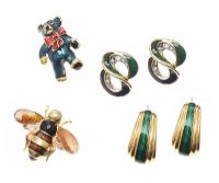 SUITE OF ENAMEL COSTUME JEWELLERY at Ross's Online Art Auctions