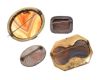FOUR HARDSTONE-SET BROOCHES at Ross's Online Art Auctions