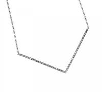 14CT WHITE GOLD DIAMOND NECKLACE at Ross's Online Art Auctions