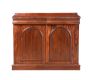 VICTORIAN MAHOGANY TWO DOOR SIDE CABINET at Ross's Online Art Auctions