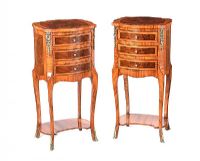 PAIR OF FRENCH BEDSIDE PEDESTALS at Ross's Online Art Auctions