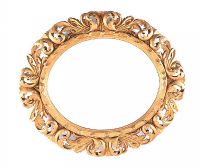 VICTORIAN GILT OVAL MIRROR at Ross's Online Art Auctions