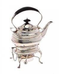 SILVER SPIRIT KETTLE ON STAND at Ross's Online Art Auctions