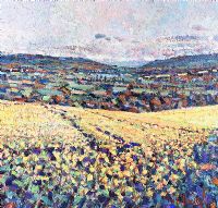 GREY CLOUDS OVER BLACKWATER VALLEY by Arthur K. Maderson at Ross's Online Art Auctions