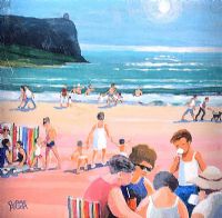 ON THE BEACH, CASTLEROCK by Cupar Pilson at Ross's Online Art Auctions