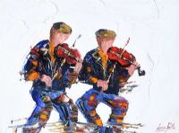 THE FIDDLERS by Darren Paul at Ross's Online Art Auctions