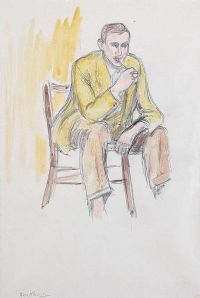 PORTRAIT OF GEORGE CAMPBELL SEATED by Arthur Armstrong RHA at Ross's Online Art Auctions