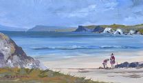 ON THE BEACH by Hugh McIlfatrick at Ross's Online Art Auctions
