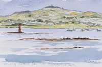 LOOKING TOWARDS SAUL FROM KILLYLEAGH, COUNTY DOWN by Alan Beers at Ross's Online Art Auctions