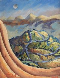 DISTANT MOUNTAIN by Leo Casement at Ross's Online Art Auctions