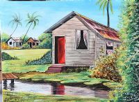 THE WOODEN SHACK by K.A. Jones at Ross's Online Art Auctions