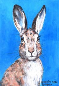 IRISH BROWN HARE by Josephine Guilfoyle at Ross's Online Art Auctions